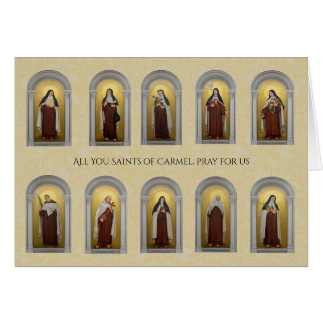 Catholic Carmelite Saints Nuns Priests Religious (Front Horizontal)