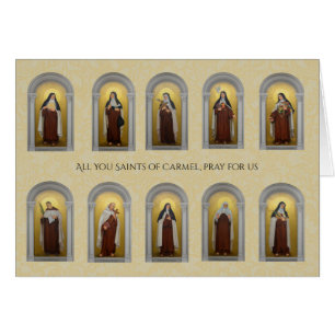Catholic Carmelite Saints Nuns Priests Religious Cards