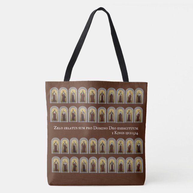 Catholic Carmelite Saints Nuns Priests Tote Bag (Front)