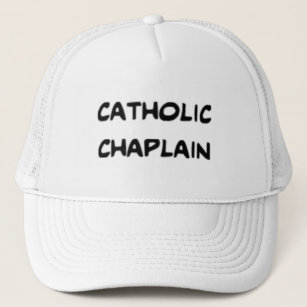 catholic chaplain, awesome trucker hat
