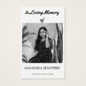 Catholic Christian Funeral Memorial Prayer Card (Front)