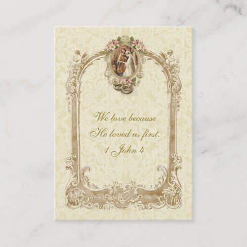 Catholic Christian Wedding Favor Holy Card