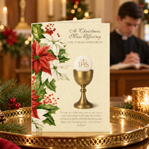 Catholic Christmas Card for Seminarian Vocation