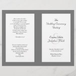 Catholic Church Wedding Ceremony Program Template