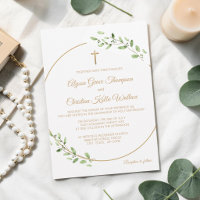 Catholic Church Wedding WREATH with Cross Elegant