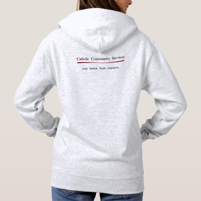 Catholic Community Service Women's Hoodie (Back)