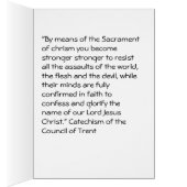 Catholic Confirmation Card (Inside (Right))