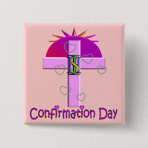 Catholic Confirmation Day Gifts for Kids Pinback Button