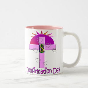 Catholic Confirmation Day Gifts for Kids Two-Tone Coffee Mug