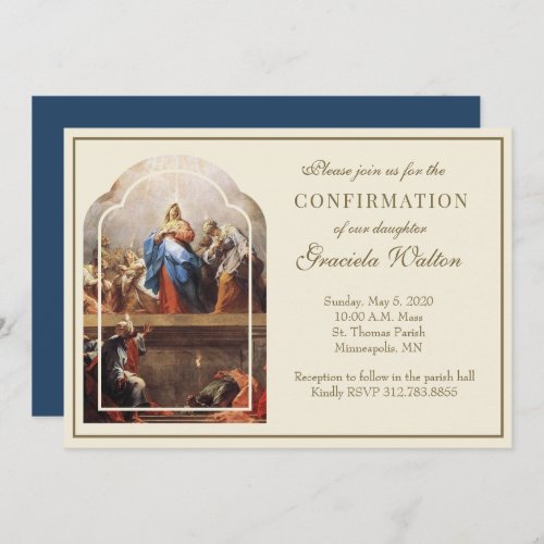 Catholic Confirmation Holy Spirit Scripture Invita Invitation
