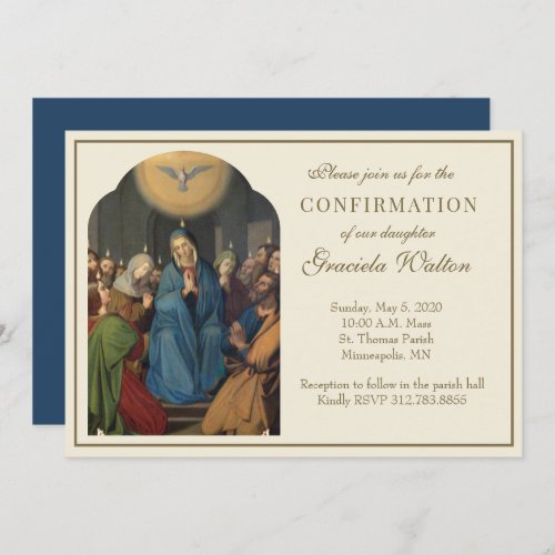 Catholic Confirmation Holy Spirit Scripture Invitation