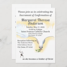 Catholic Confirmation invitation