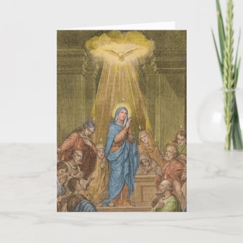 Catholic Confirmation Virgin Mary Holy Spirit Dove Card