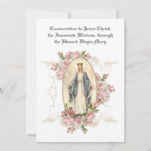 Catholic Consecration Prayer Jesus Virgin Mary Note Card
