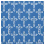 Catholic cross christian pattern power of faith fabric