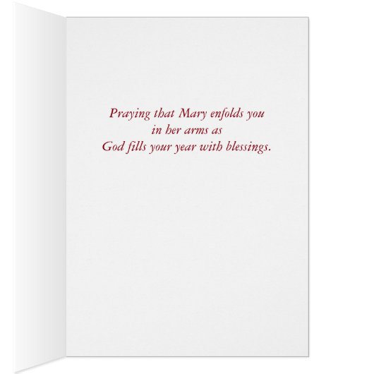 Catholic Deacon Birthday with Mary and Jesus (Inside (Right))