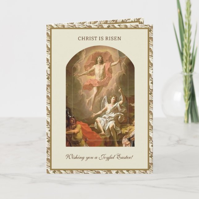 Catholic Easter Prayer Resurrection of Jesus Holiday Card (Front)