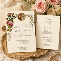 Catholic Elegant Ivory Wedding Reception COMBO