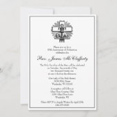 Catholic Elegant Priest Ordination Anniversary Invitation (Front)