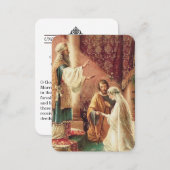 Catholic Engagement Wedding Favors Holy Cards (Front/Back)