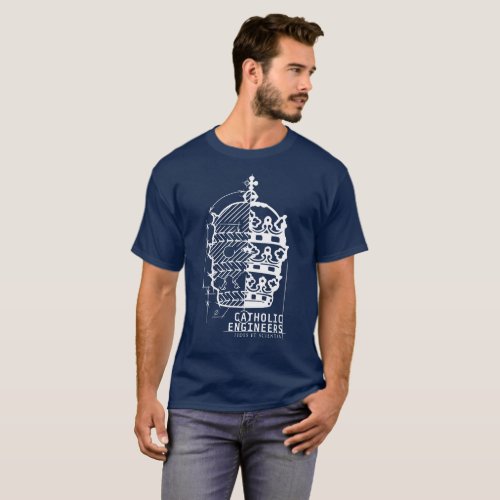 Catholic Engineers Logo_ Mens T_shirt