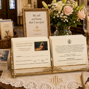 Catholic Eucharistic Adoration Jesus Appointment Business Card