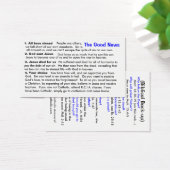 Catholic Evangelization "Cheat-Sheet" Card (Desk)