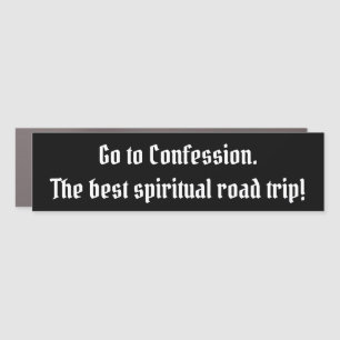 Catholic Faith: 'Fresh Start with Confession Car Magnet