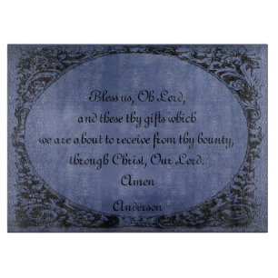Catholic family prayer cutting board