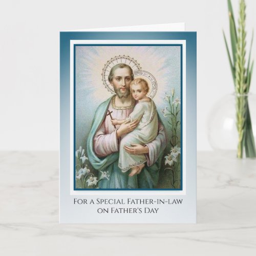Catholic Father_in_law  Religious Fathers Day Card