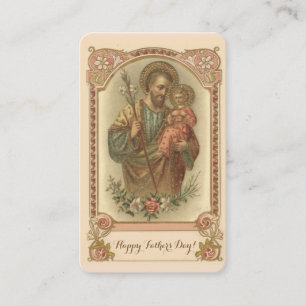 Catholic Father's Day Remembrance Holy Card