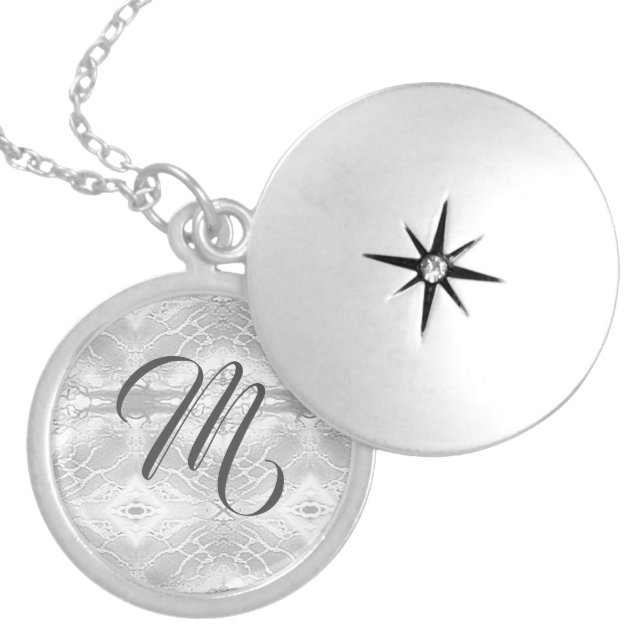 Catholic Faux-Satin Locket Necklace (Front)