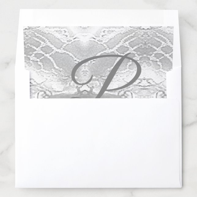 Catholic Faux-Satin Monogrammed  Envelope Liner (In Envelope)