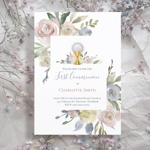 Catholic First Communion delicate flowers bouquets
