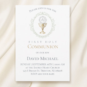 catholic first communion Eucharist Invitation