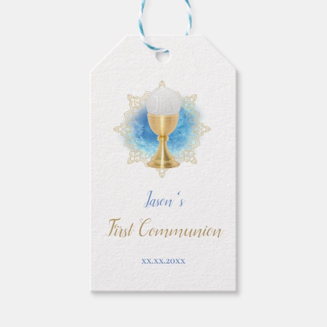 Catholic First Communion Gift Tags (Front)