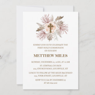 Catholic first communion invitation