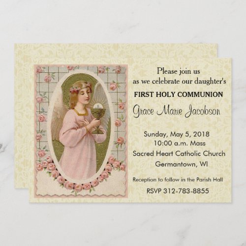 Catholic First Holy Communion Invitations