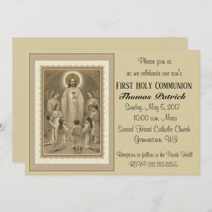 Catholic First Holy Communion Invitations