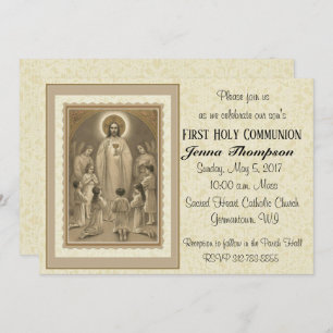 Catholic First Holy Communion Invitations