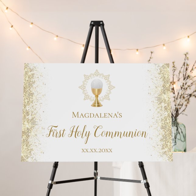 catholic First Holy Communion sign (In Situ (Stand))