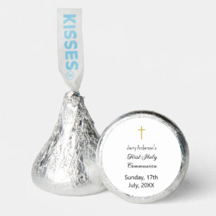 Catholic first holy communion simple QR minimal Hershey®'s Kisses®