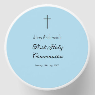 Catholic first holy communion simple QR minimal Mini Candle Favors