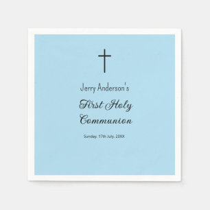 Catholic first holy communion simple QR minimal Napkins