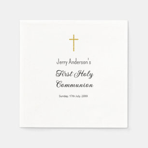 Catholic first holy communion simple QR minimal Napkins
