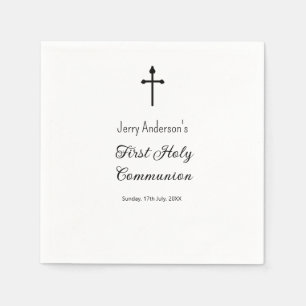 Catholic first holy communion simple QR minimal Napkins