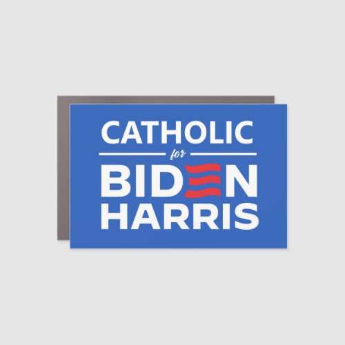 Catholic for Biden Harris Car Magnet
