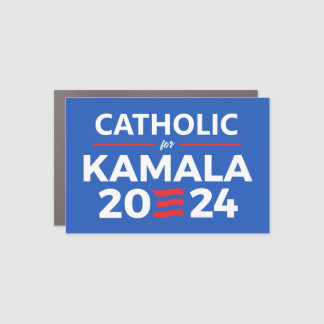 Catholic for Kamala Harris Car Magnet