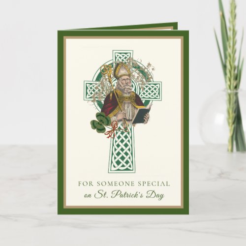 Catholic Friendship St Patricks Day Shamrocks Card