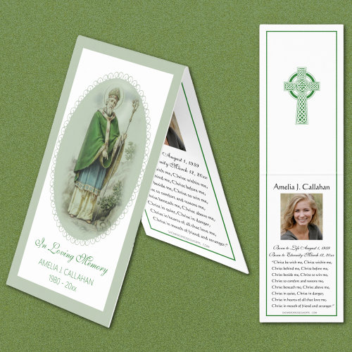 Catholic Funeral Irish Prayer Holy Card